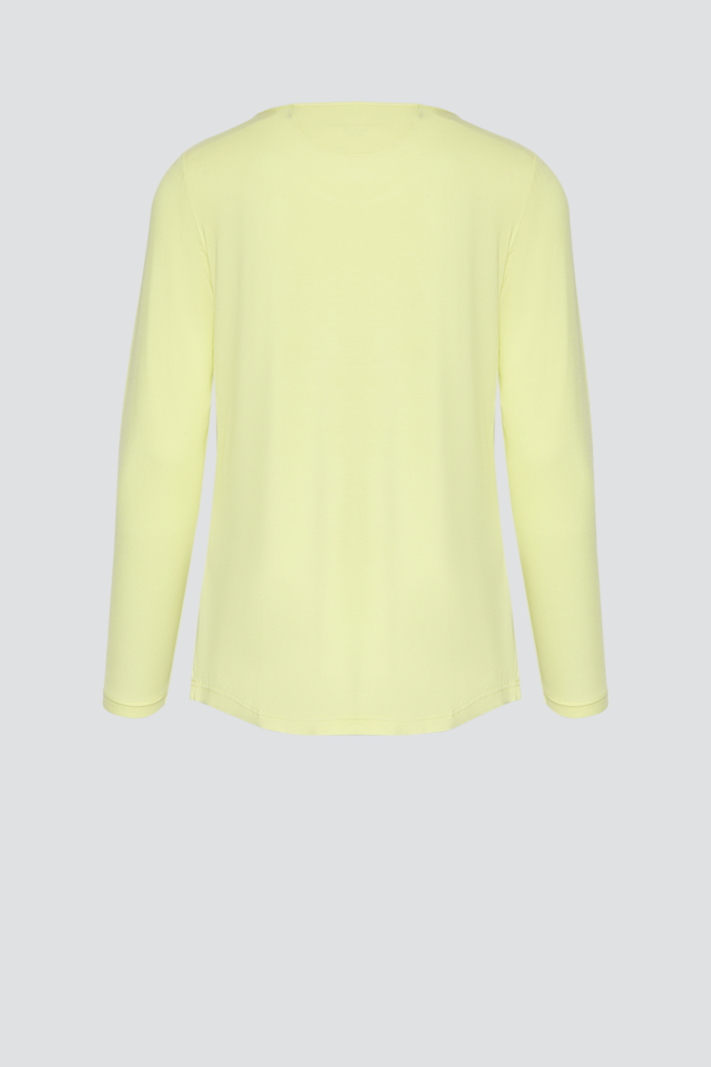 Produktbild Rückansicht Comazo Frauen Langarm-Schlafshirt aus Micromodal Farbe Pistazie