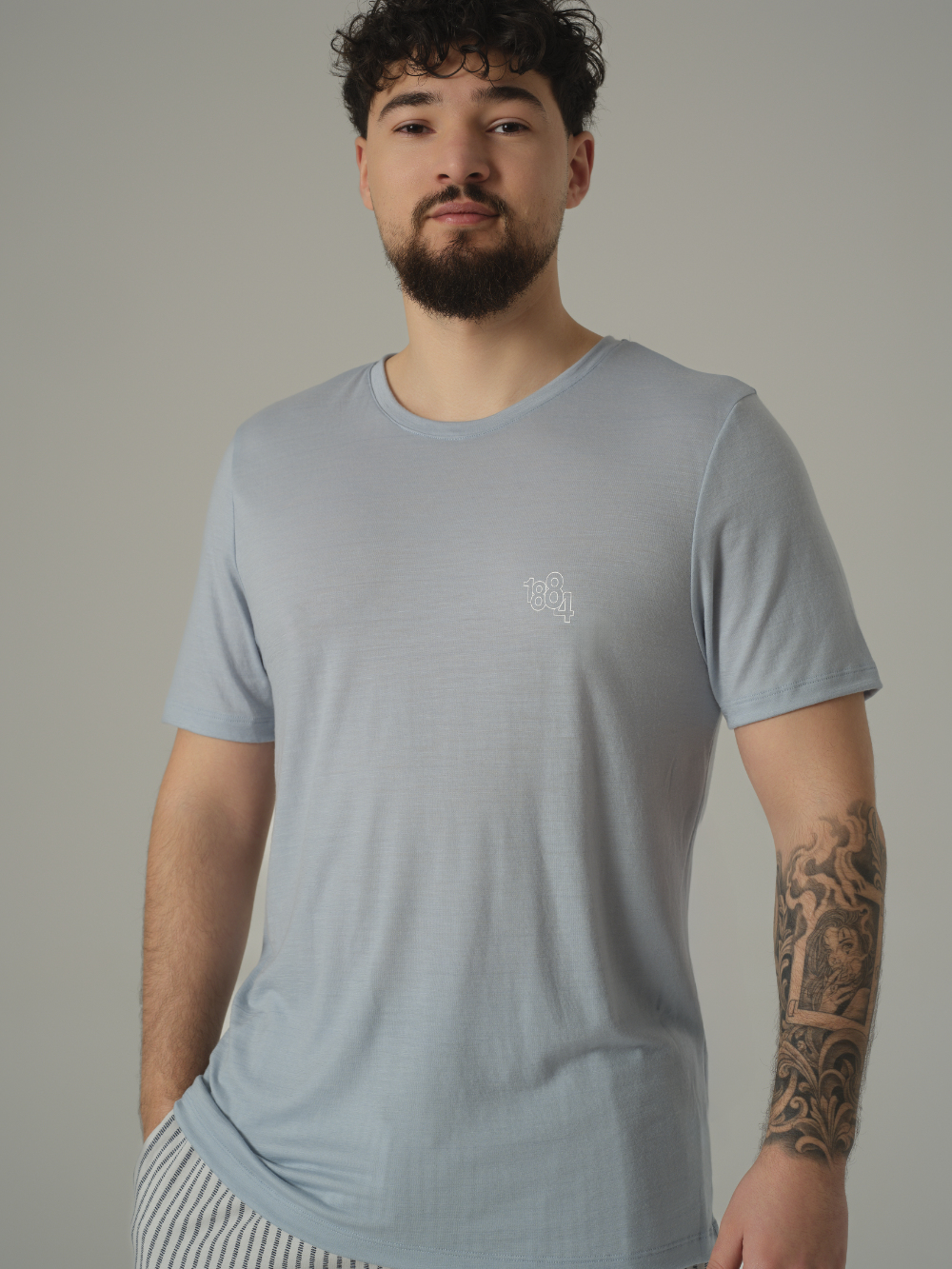 Shirt mit Wolle und Motivdruck