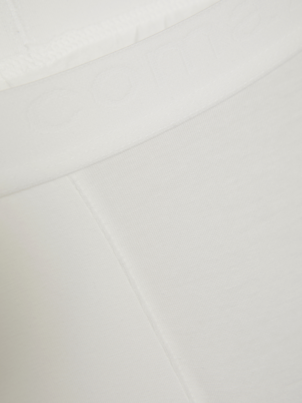 Detailbild Comazo Herren Trunks aus Baumwolle und Micromodal Farbe Weiß