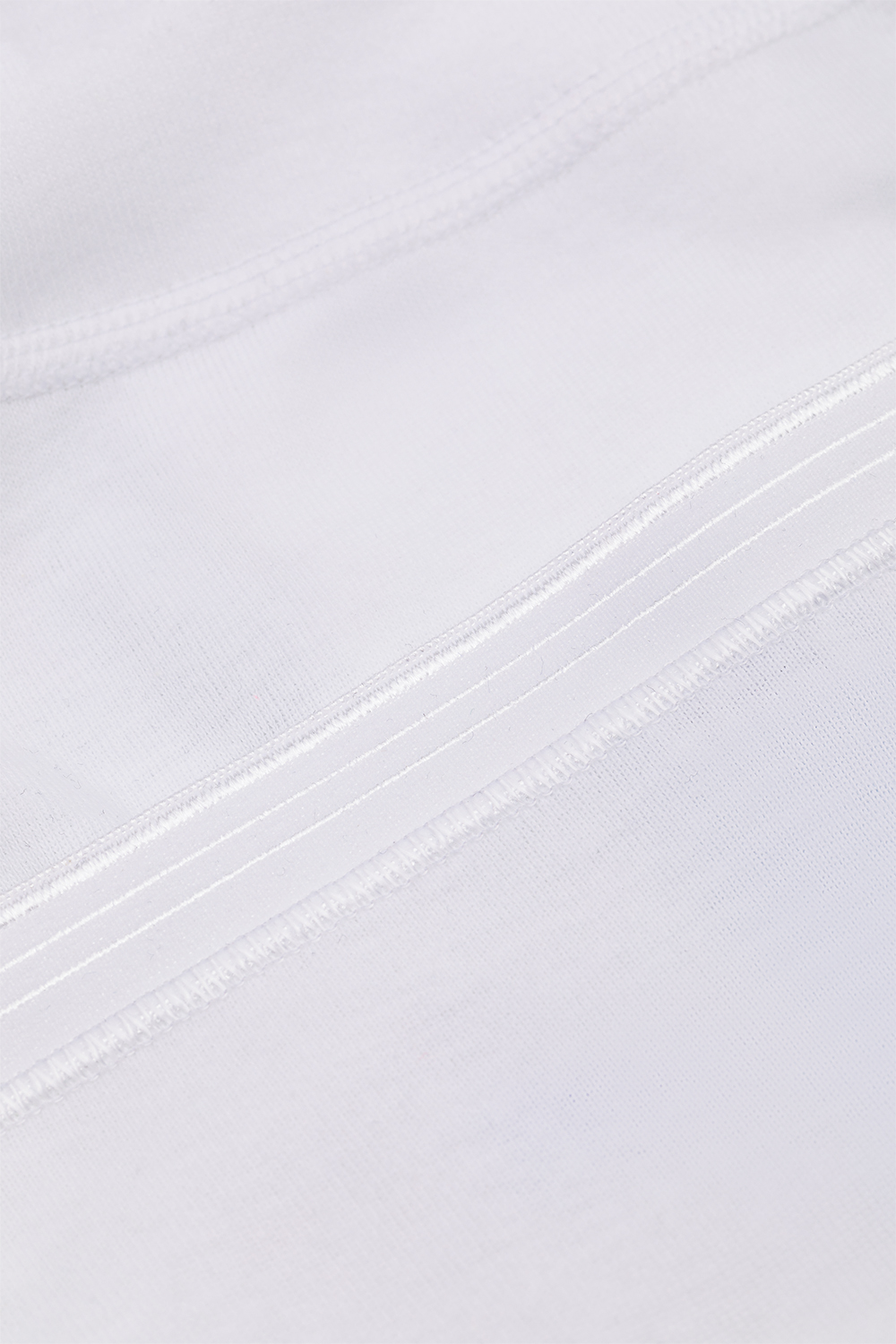 Detailbild Hüft-Slip aus Feinripp-Qualität von Comazo in der Farbe Weiß aus 100% Baumwolle