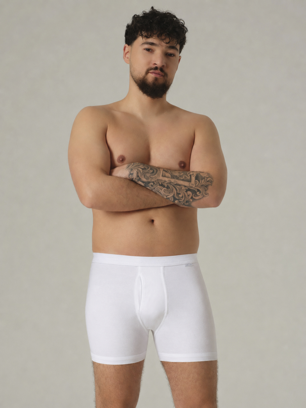 Unterhose mit Eingriff aus Feinripp-Qualität
