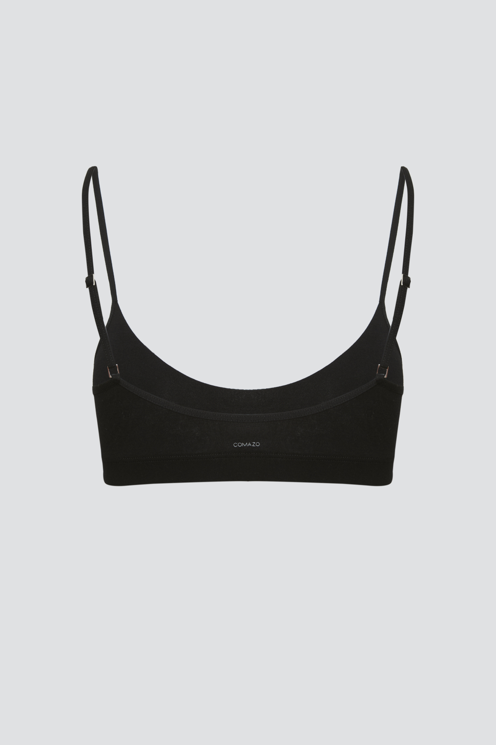 Produktbild Rückansicht Bustier von Comazo in der Farbe Schwarz aus MicroModal®