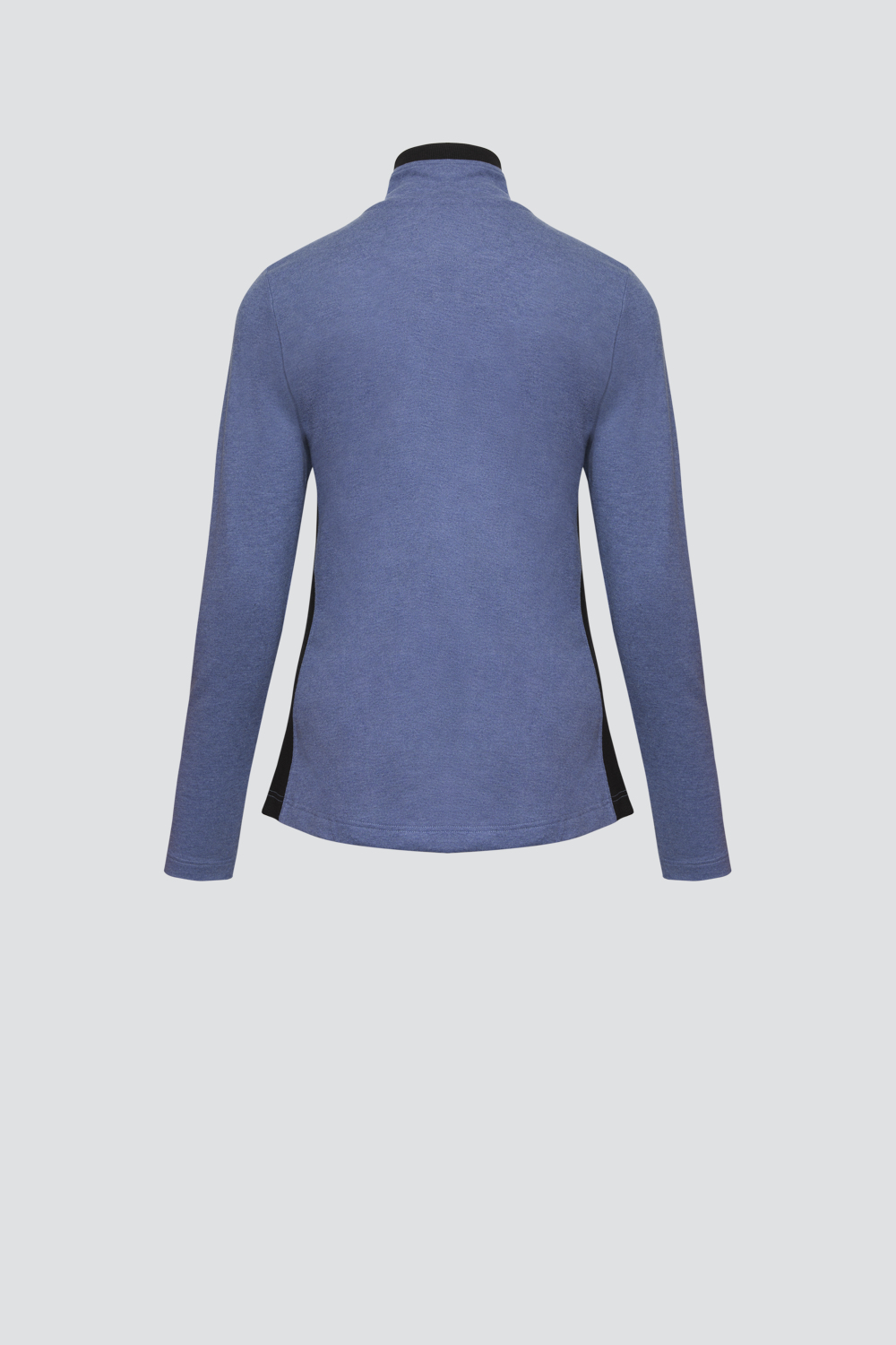 Produktbild Rückansicht Comazo Damen Jacke mit Stehkragen Farbe Jeans meliert