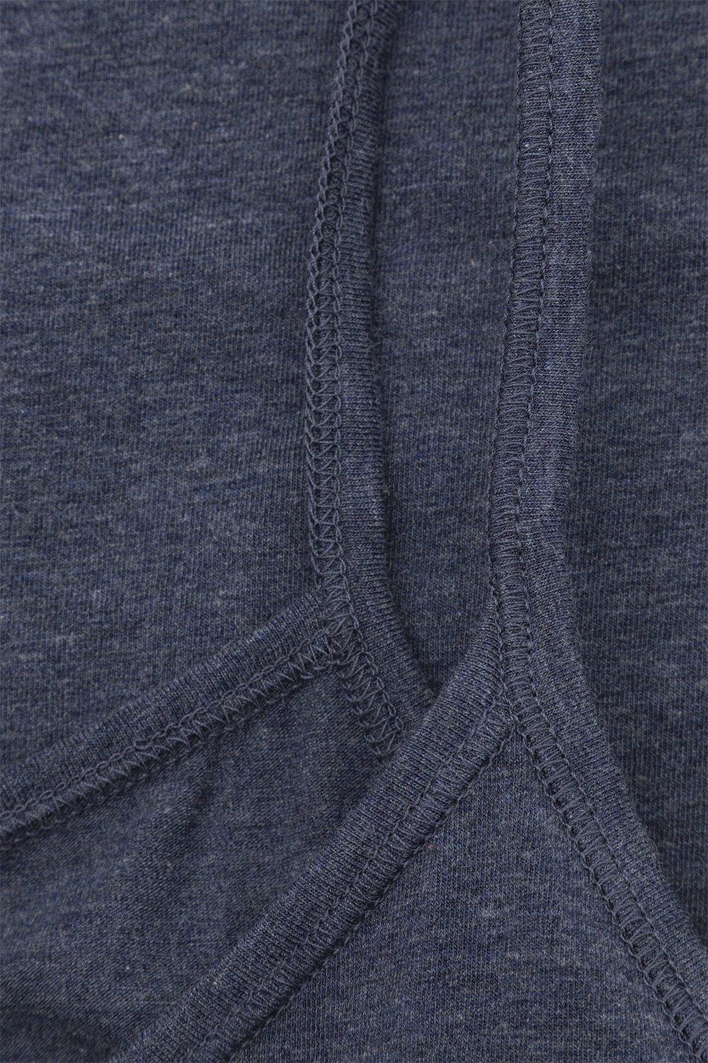 Detail image: Fairtrade spaghetti strap camisole by Comazo in navy melange.