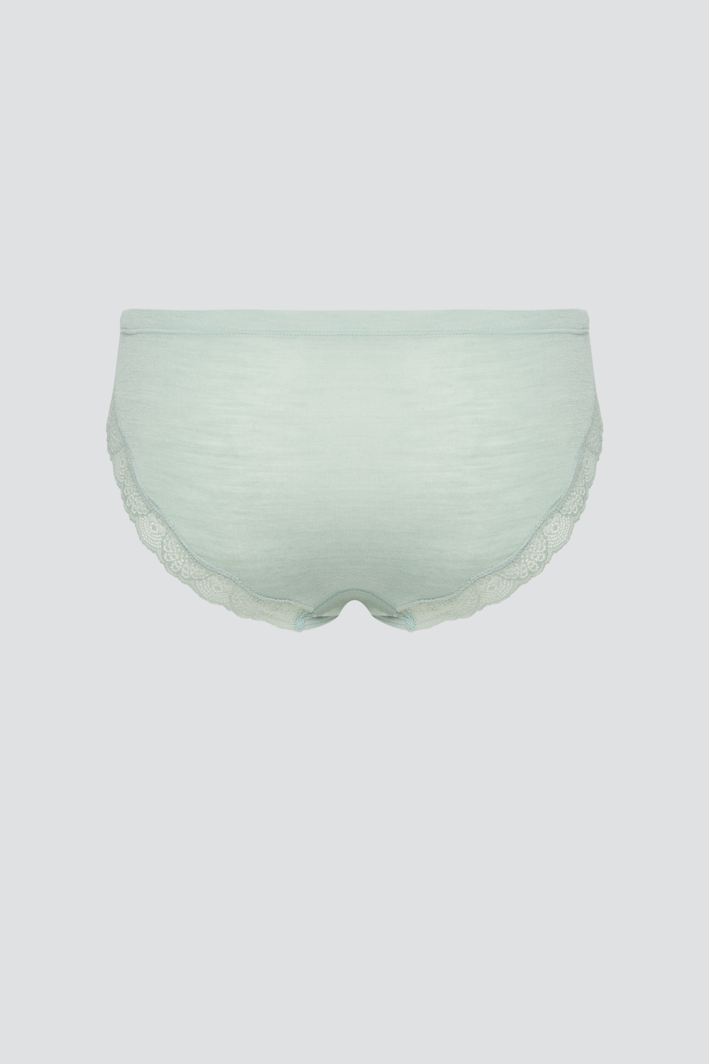 Produktbild Rückansicht Comazo Damen Merinowolle-Seide Jazz-Pants Farbe Salbei