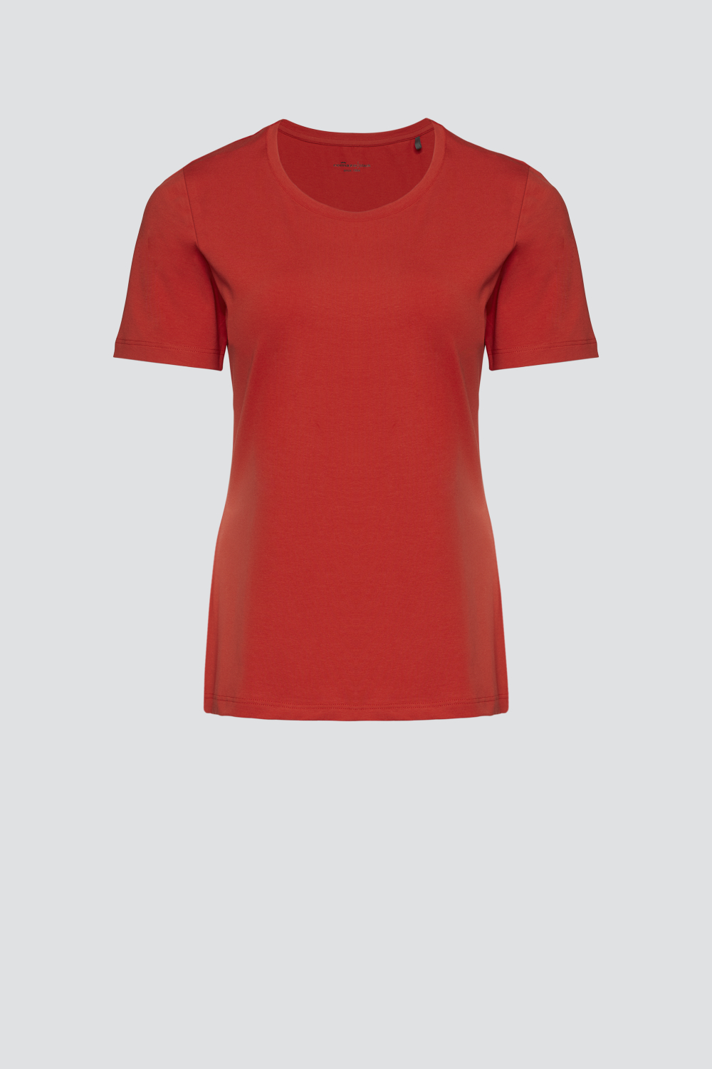 Produktbild Vorderansicht Basic Shirt kurzarm von Comazo in der Farbe Rot mit Rundhalsausschnitt