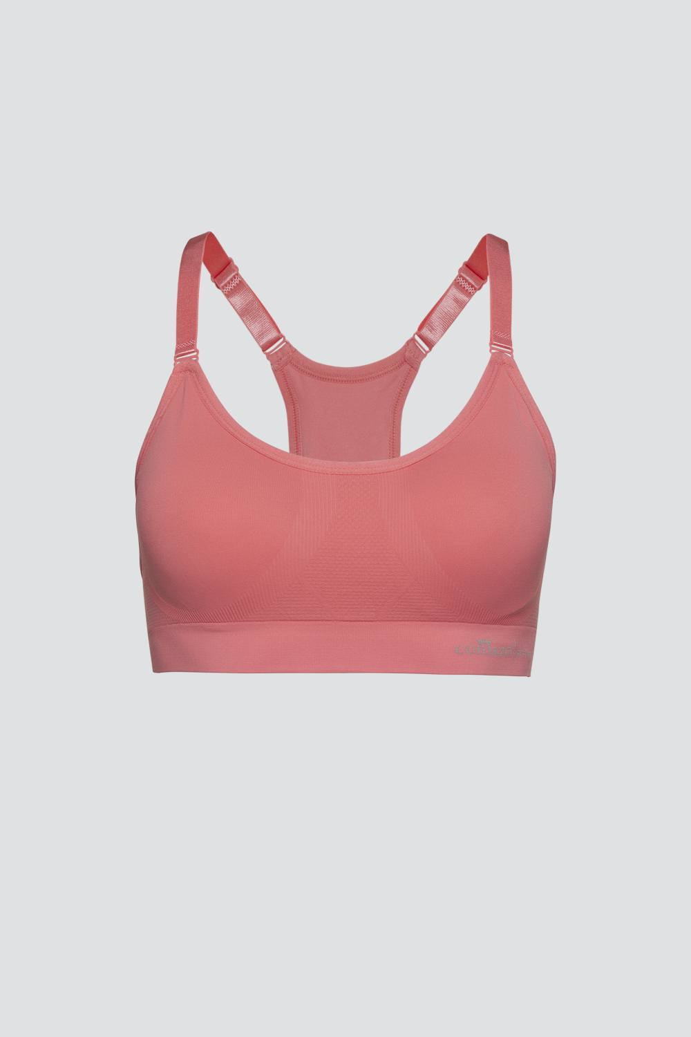 Comazo Damen Seamless Soft-BH/Sport BH Farbe Grenadine