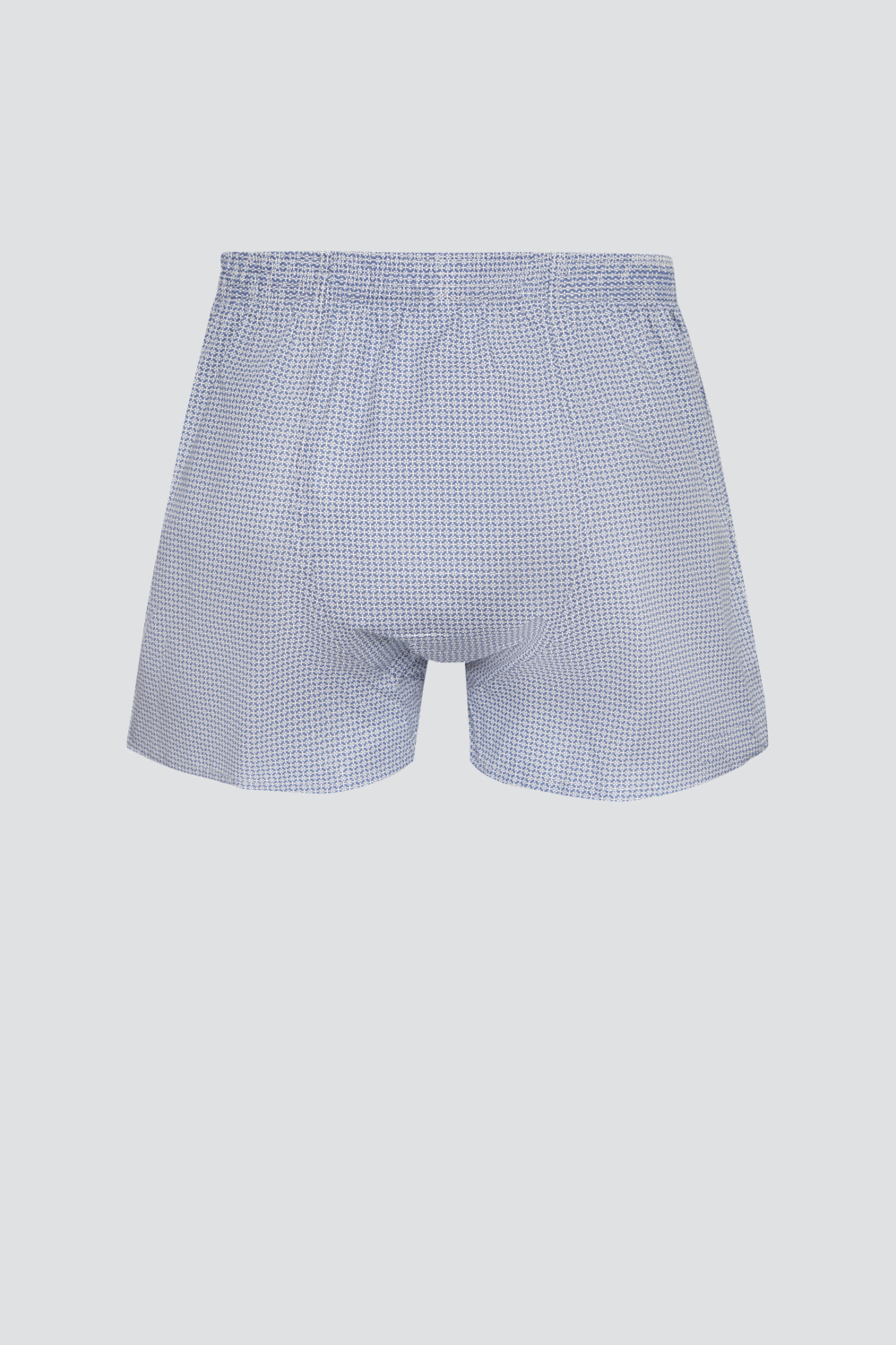 Produktbild Rückansicht Comazo Herren Boxershorts in Blau-Weiss gemustert