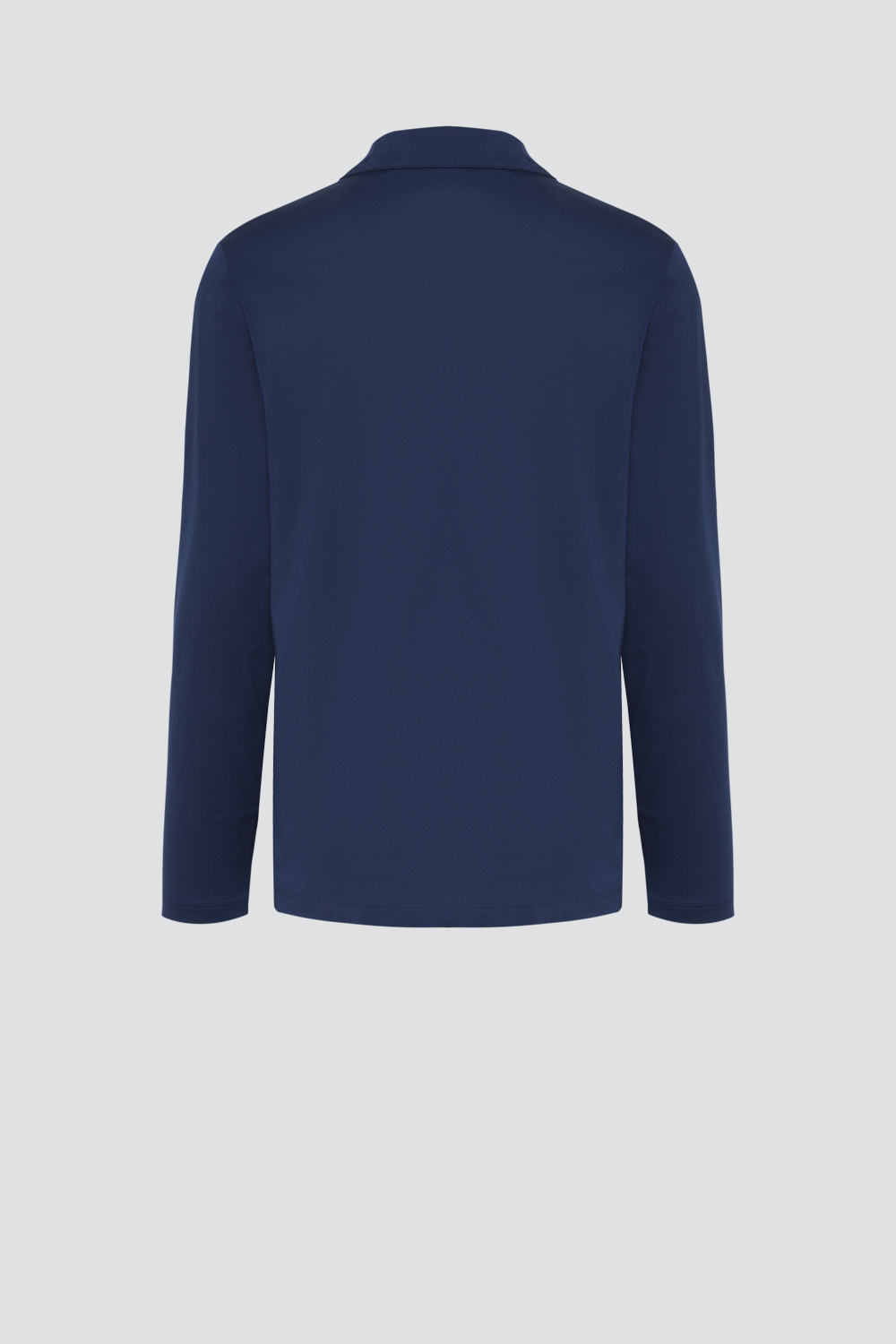 Produktbild Rückansicht Comazo Damen Pyjamajacke Farbe Dunkelblau aus merzerisierter Baumwolle