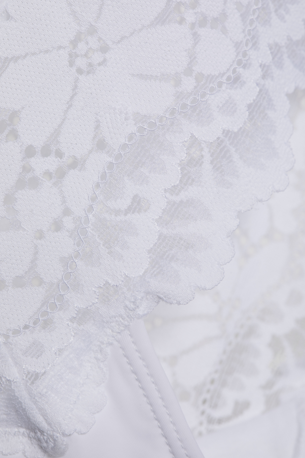 Detailbild Brasil-Slip mit Spitze für Damen Farbe Weiss