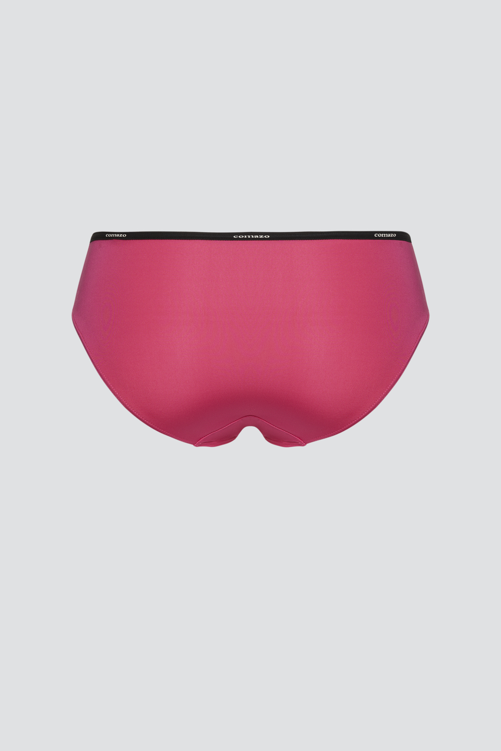 Produktbild Rückansicht Jazz-Pants low-cut mit Microfaser-Touch von Comazo in der Farbe Paradise Pink mit schwarzem Bund mit Comazo-Logo Druck