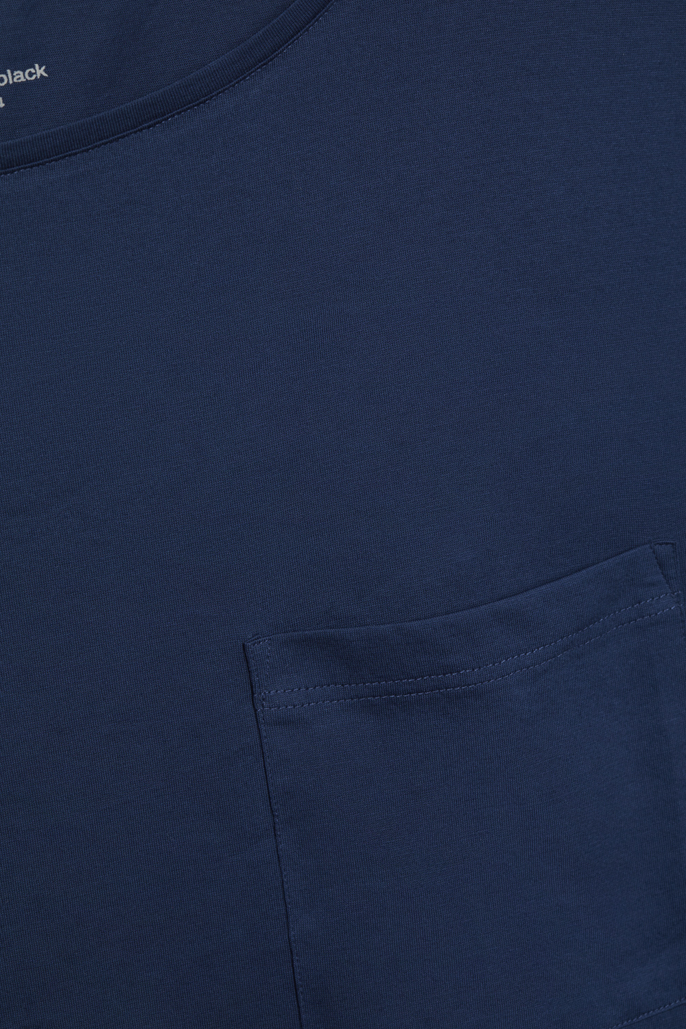 Detailbild Comazo Damen Nachthemd langarm Farbe Dunkelblau aus merzerisierter Baumwolle