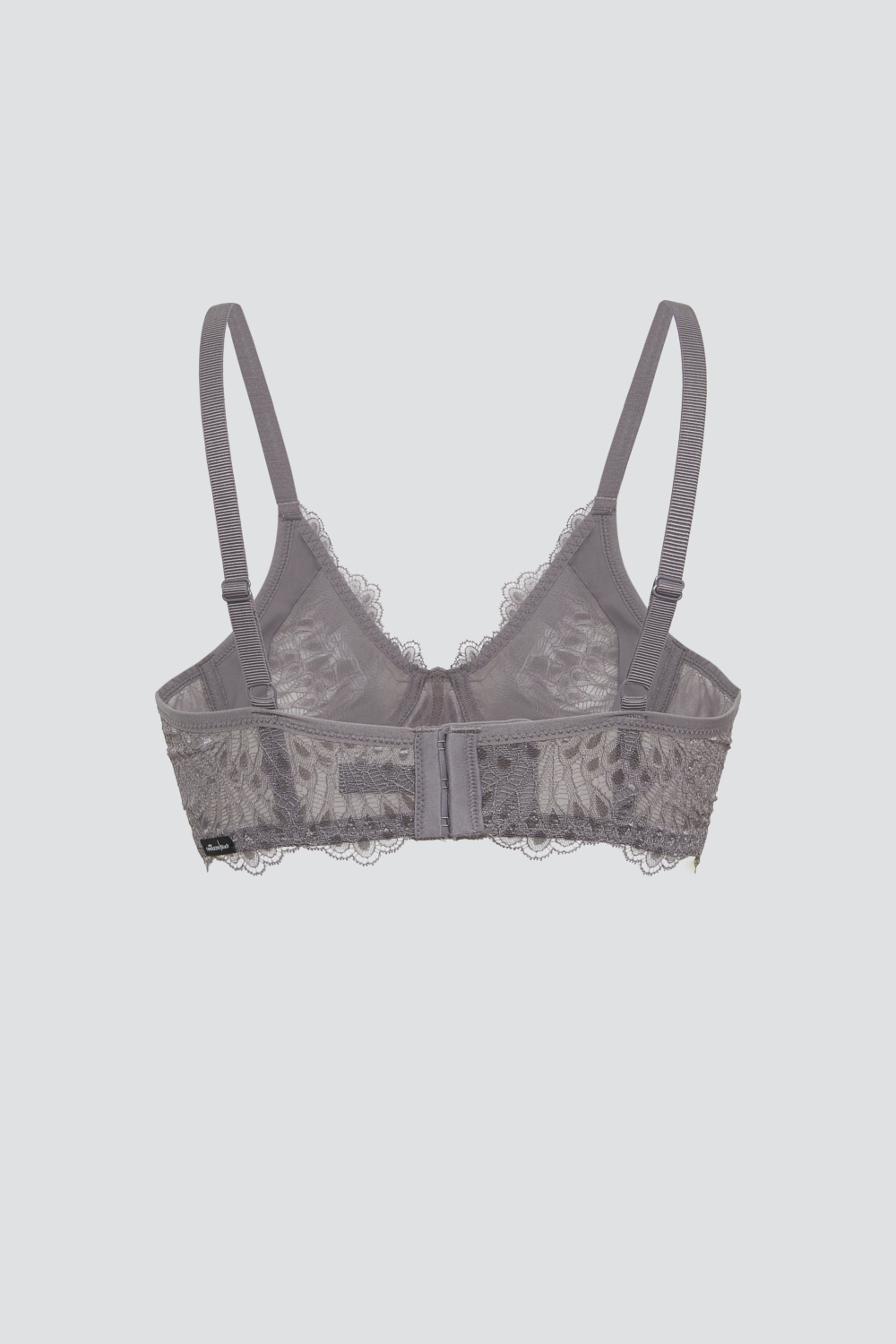 Produktbild Rückansicht Comazo Damen Spitzen-BH ohne Bügel Farbe Gray Lilac