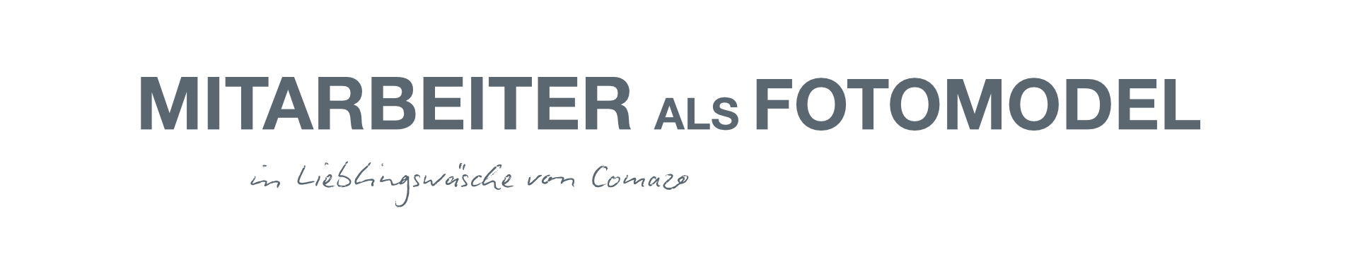 Logo Mitarbeiter als Fotomodel