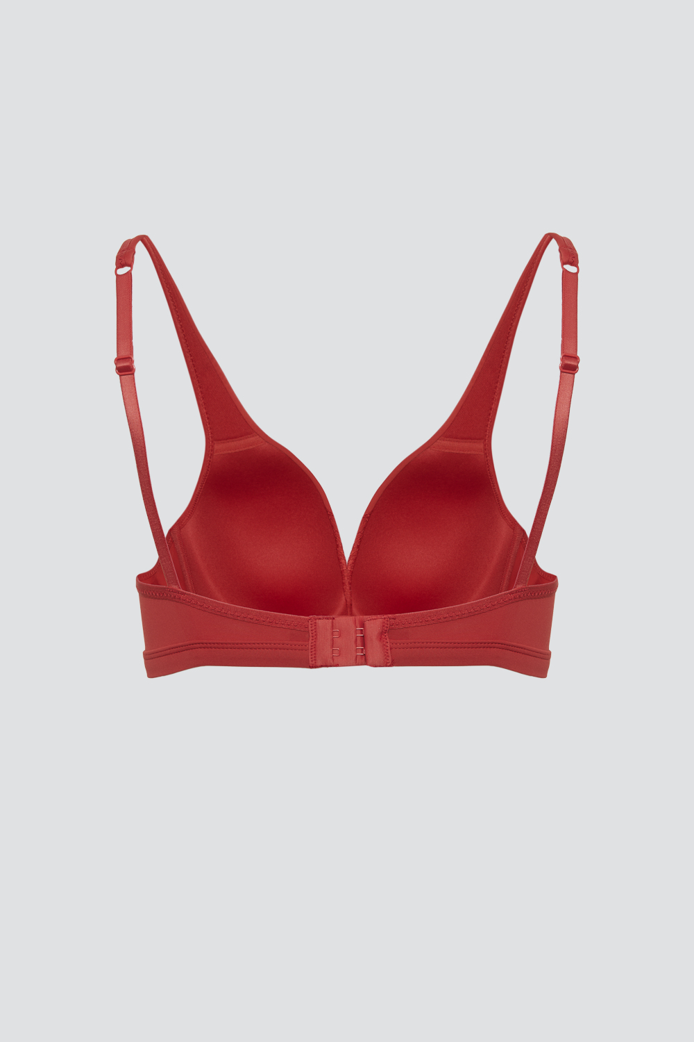 Produktbild Rückansicht Comazo Damen Triangel-BH Farbe Cherry mit Spitzen-Details