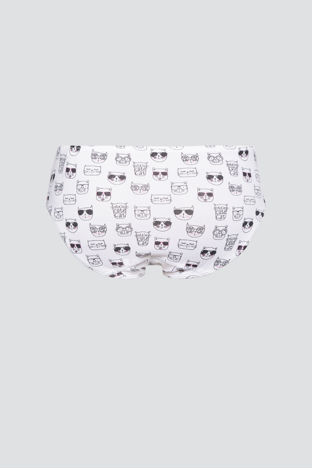 Produktbild Rückansicht Comazo Mädchen Slip Farbe Weiss bedruckt