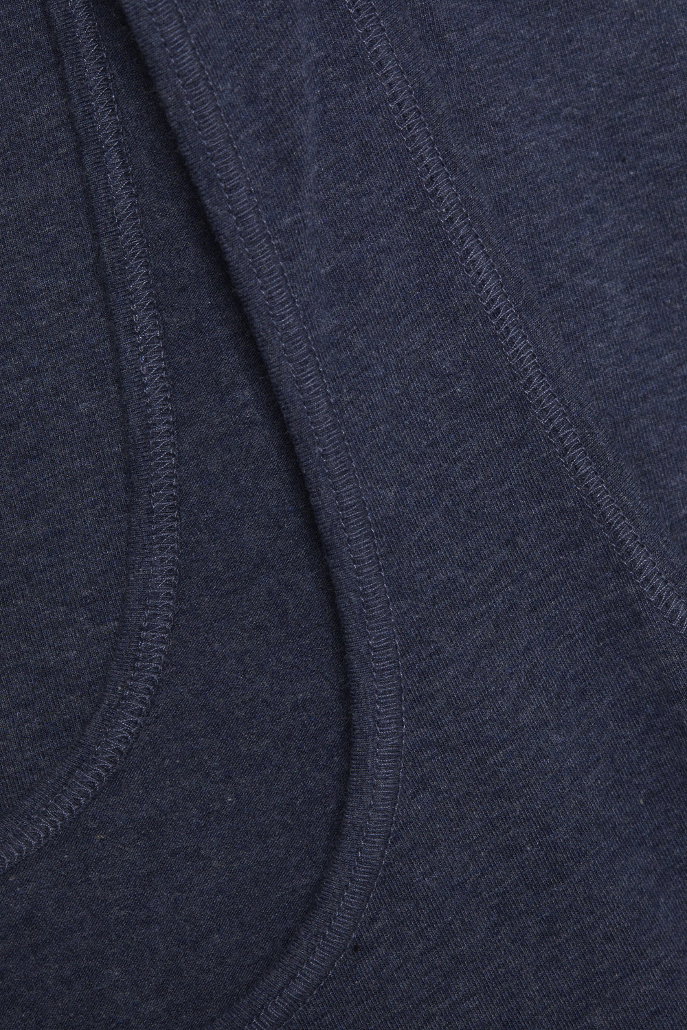 Detailbild Fairtrade Unterhemd Achselträger von Comazo in der Farbe Marine-Melange