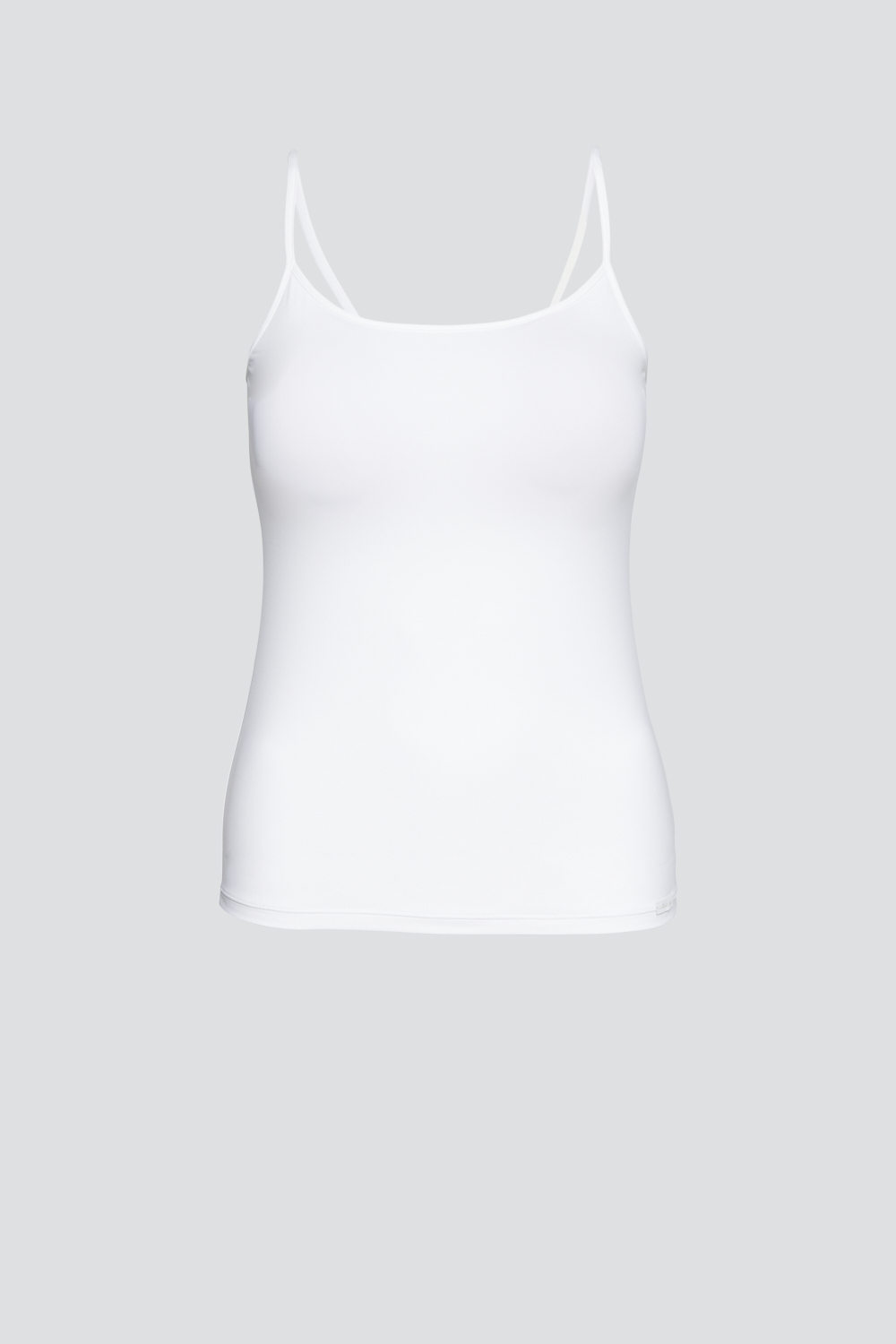 Produktbild Vorderseite  Unterhemd Spaghettiträger von Comazo in der Farbe Weiß