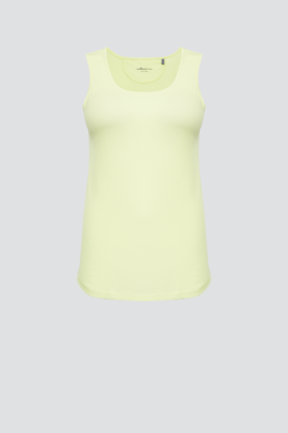 Produktbild Vorderansicht Comazo Frauen Schlaftop aus Mircromodal Farbe Pistazie