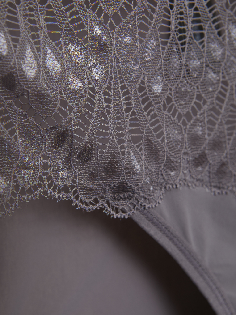 Detailbild Comazo Damen Jazz-Pants mit Spitze Farbe Gray Lilac