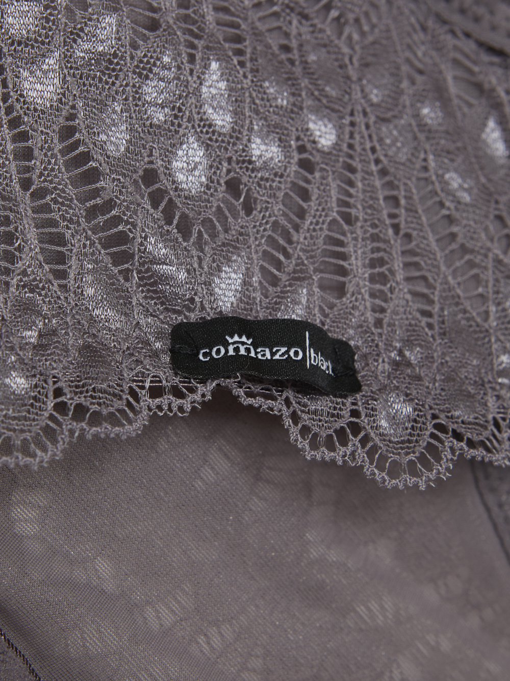 Detailbild Comazo Damen Spitzen-BH ohne Bügel Farbe Gray Lilac