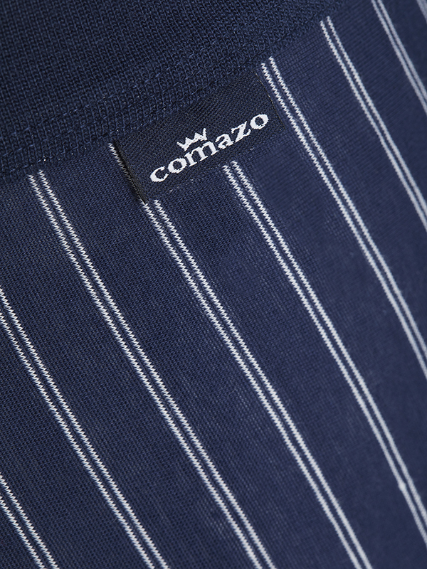 Detailbild Comazo Herren Trunks Farbe Navy mit Streifen aus Baumwolle