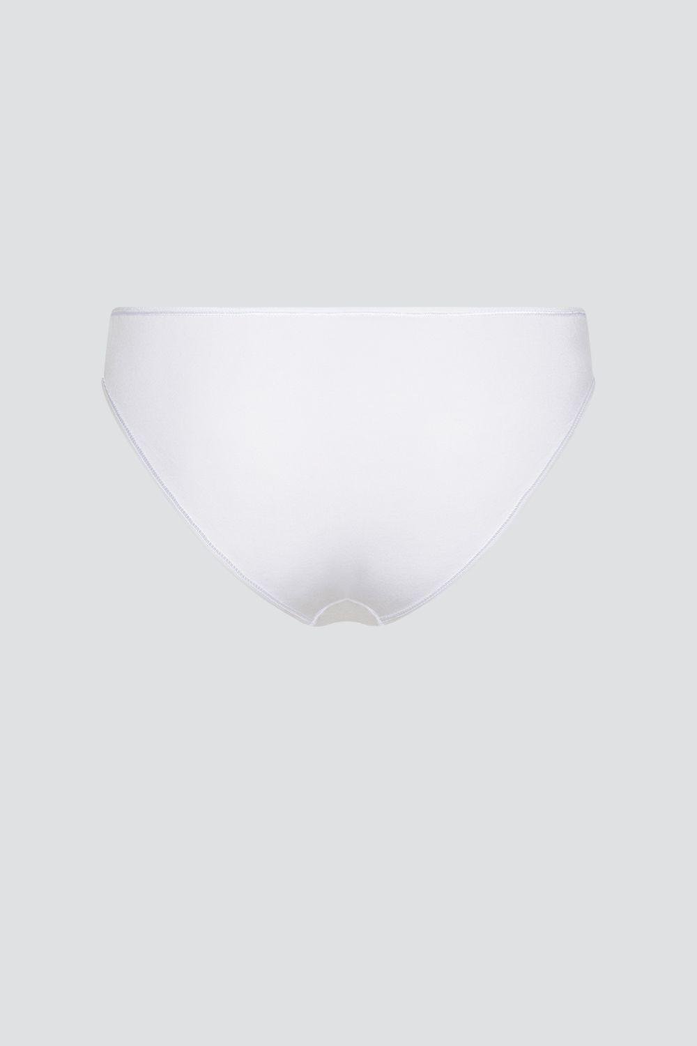 Produktbild Rückansicht Jazz-Pants von Comazo in der Farbe Weiß aus MicroModal® mit edlem Schmuck-Anhänger