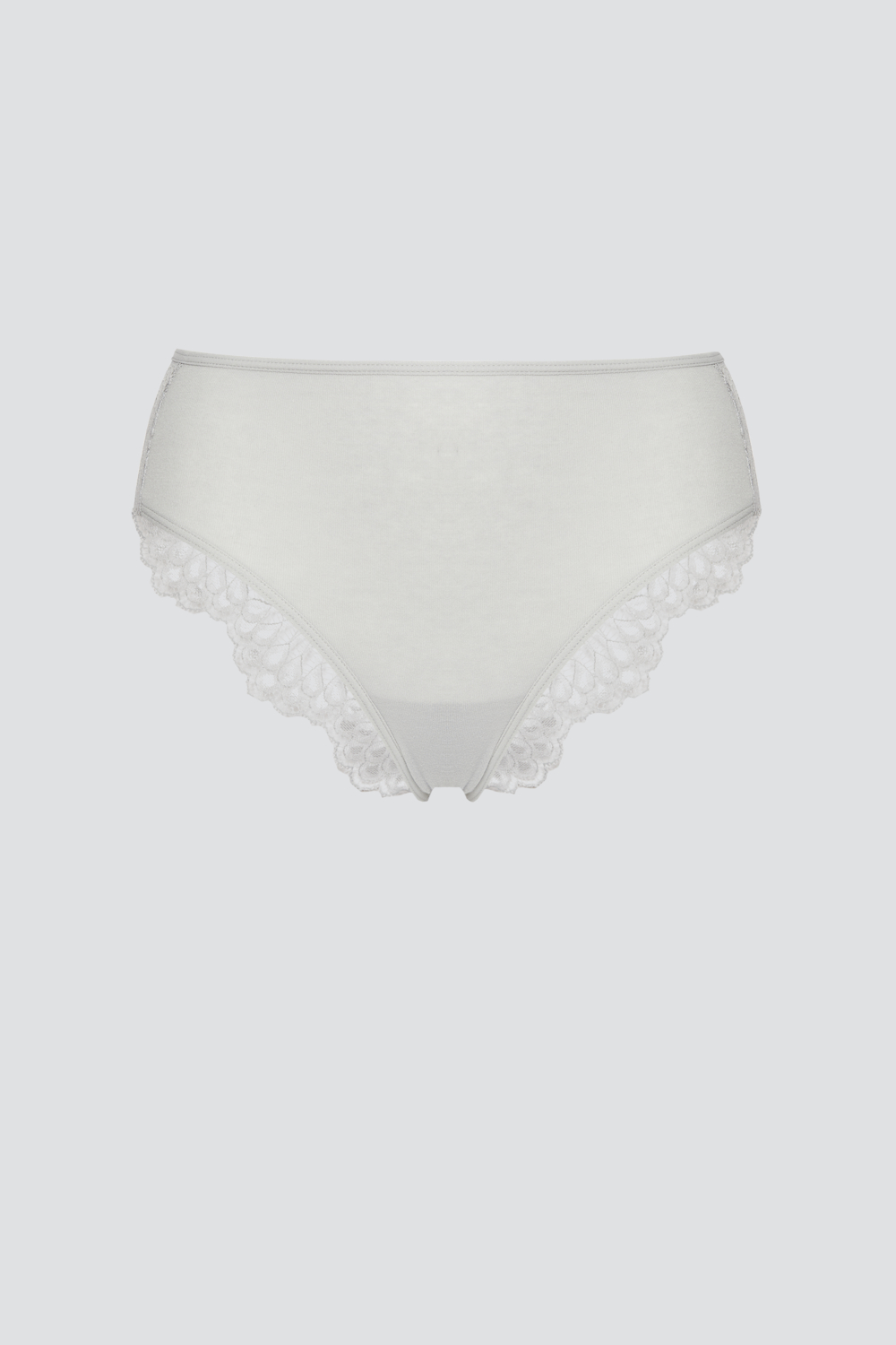 Produktbild Vorderansicht Comazo Maxislip mit Spitze Farbe Silber