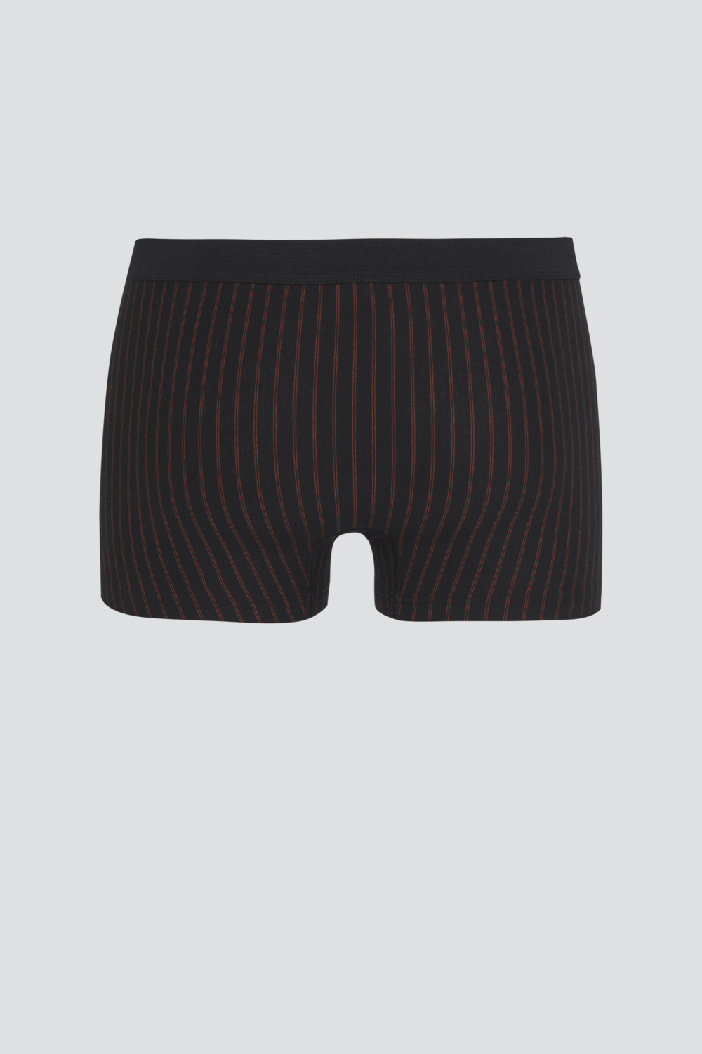 Produktbild Rückansicht Trunks von Comazo in der Farbe Schwarz mit Streifen aus 100% Baumwolle