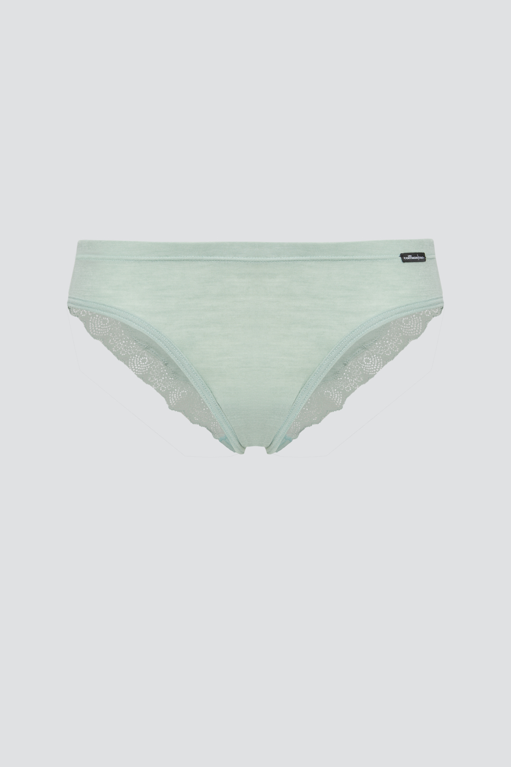 Produktbild Vorderansicht Comazo Damen Merinowolle-Seide Jazz-Pants Farbe Salbei