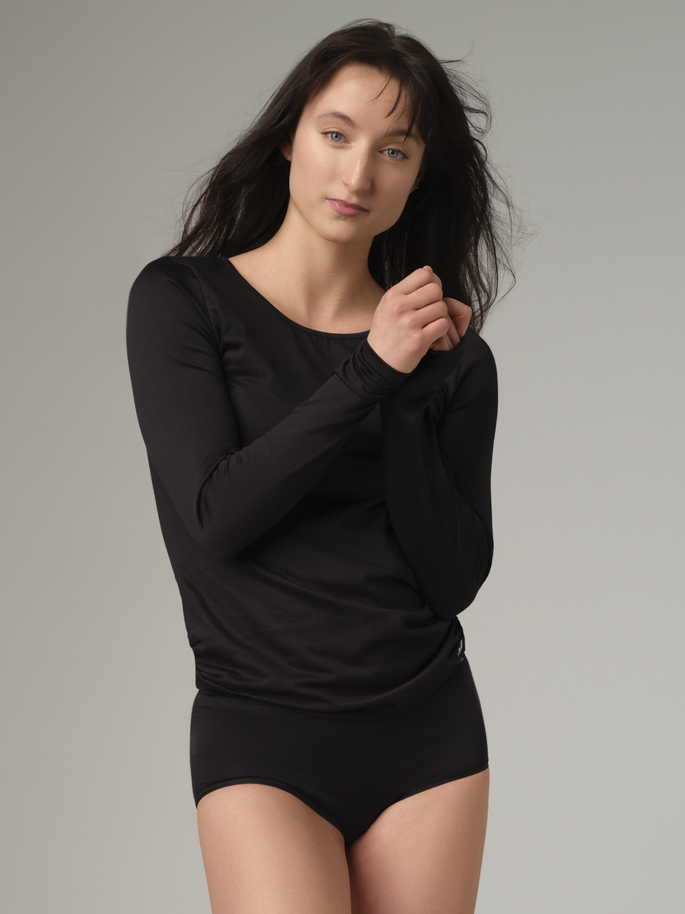 Bequemes Langarmshirt