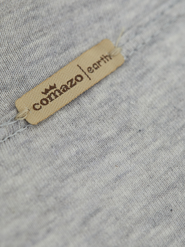 Detail image – Fairtrade maternity slip by Comazo in grey melange with extra-high front panel