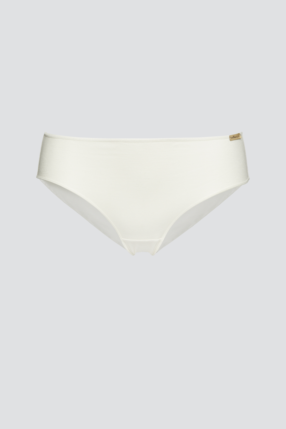 Produktbild Vorderansicht Fairtrade Rio-Slip von Comazo in der Farbe Offwhite aus 100% Baumwolle