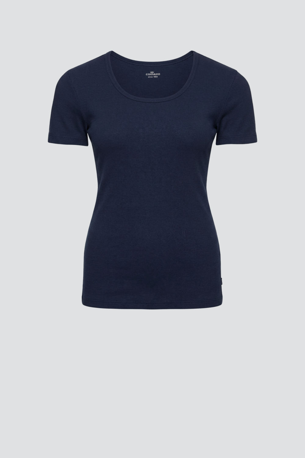 Basic Shirt aus Feinripp