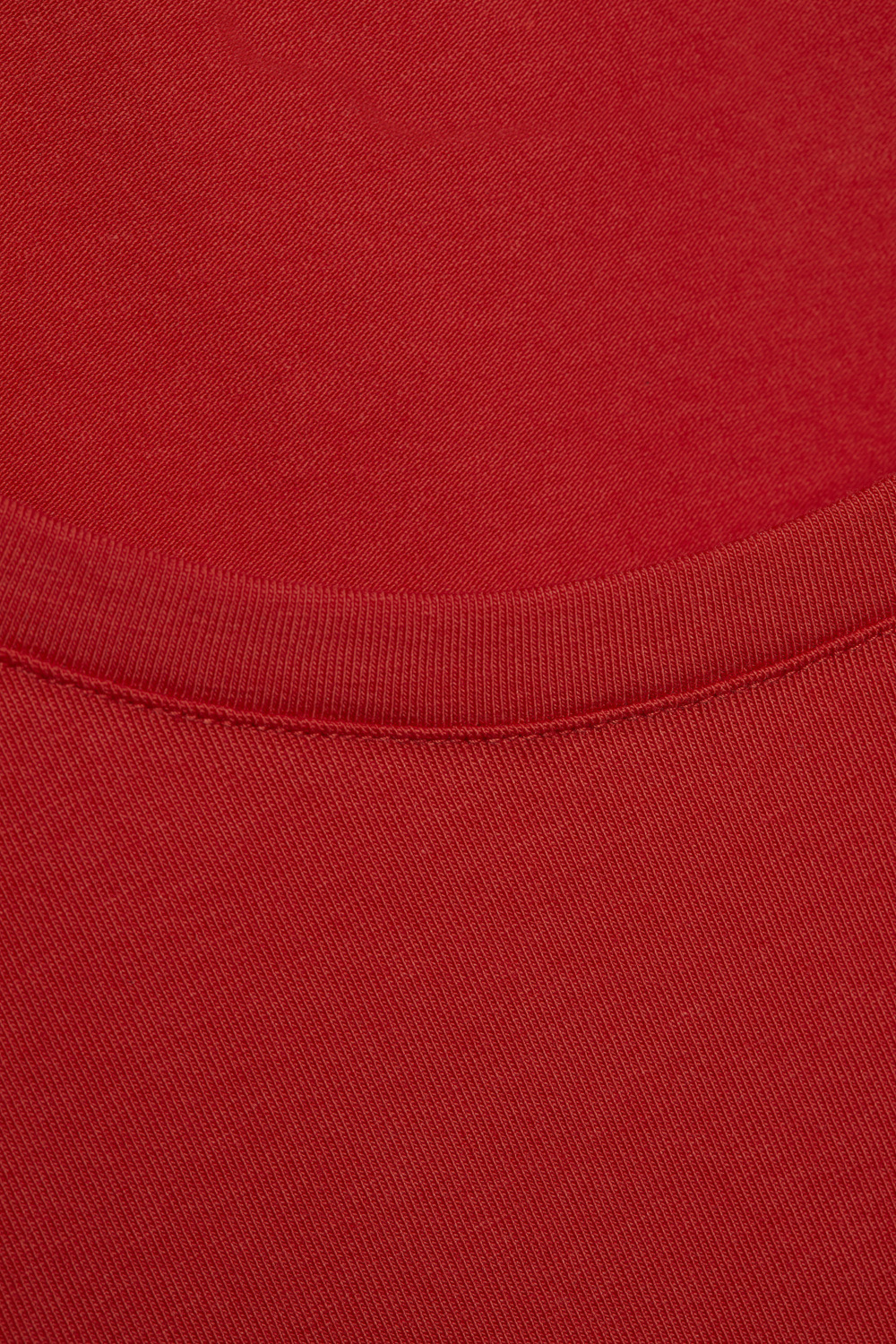 Detailbild Basic Shirt kurzarm von Comazo in der Farbe Rot mit Rundhalsausschnitt