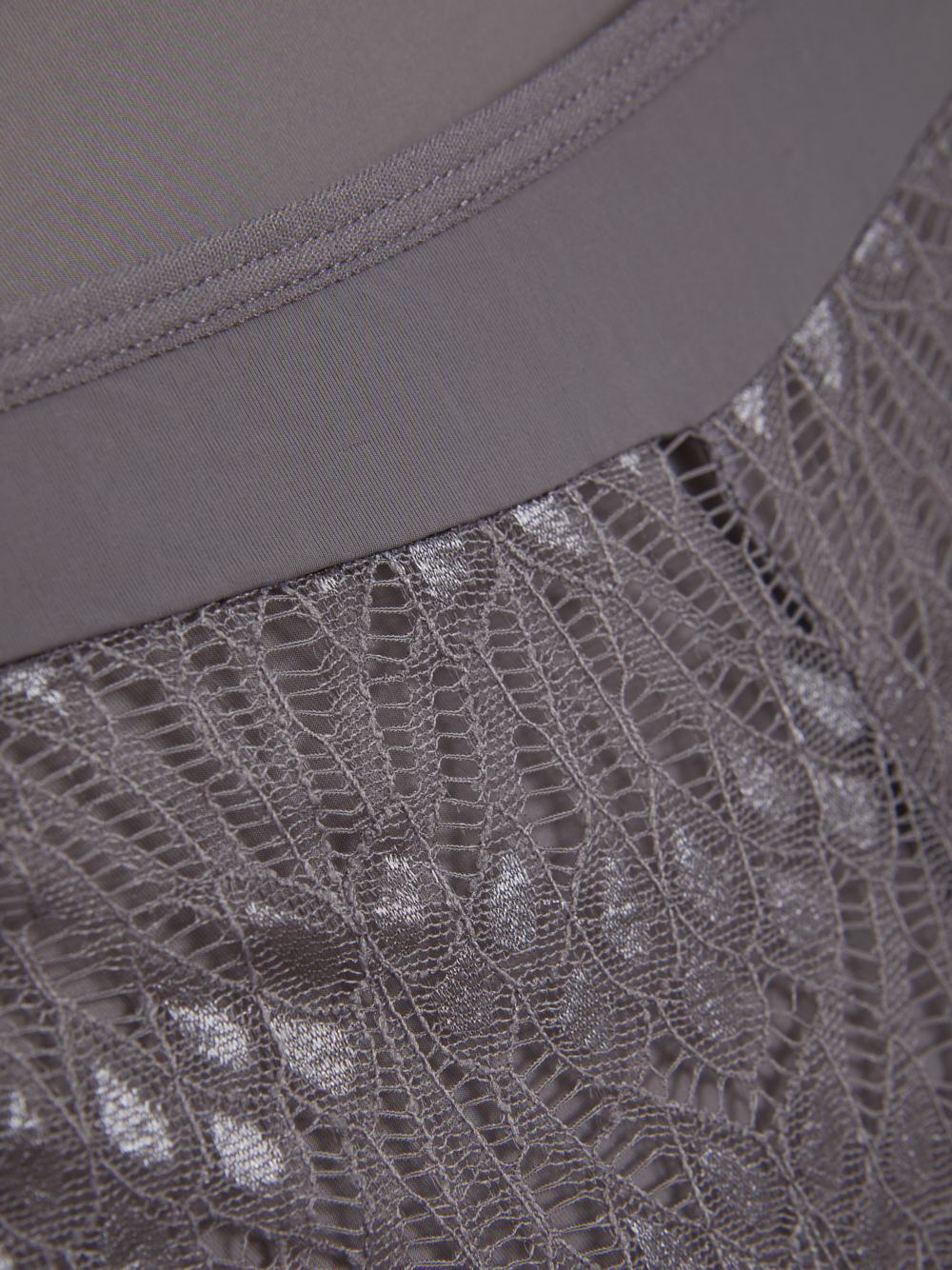 Detailbild Comazo Damen Hipster mit Spitze Farbe Gray Lilac