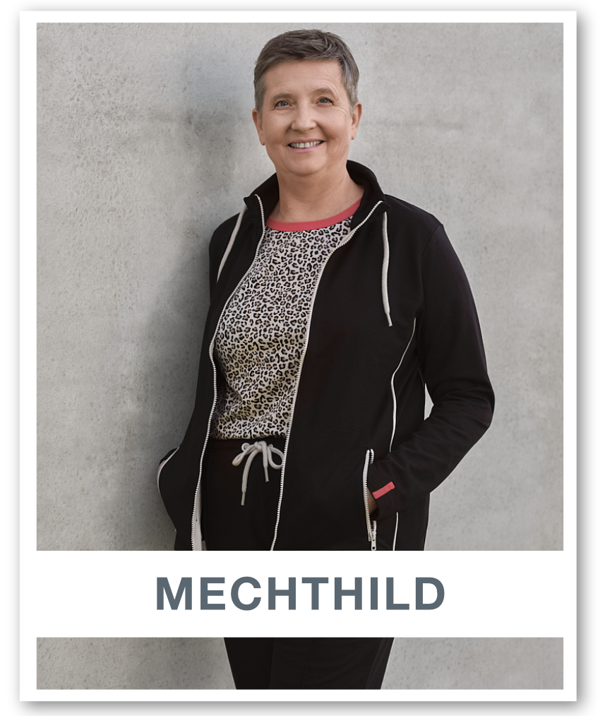 Comazo Mitarbeiterin Mechthild als Fotomodel