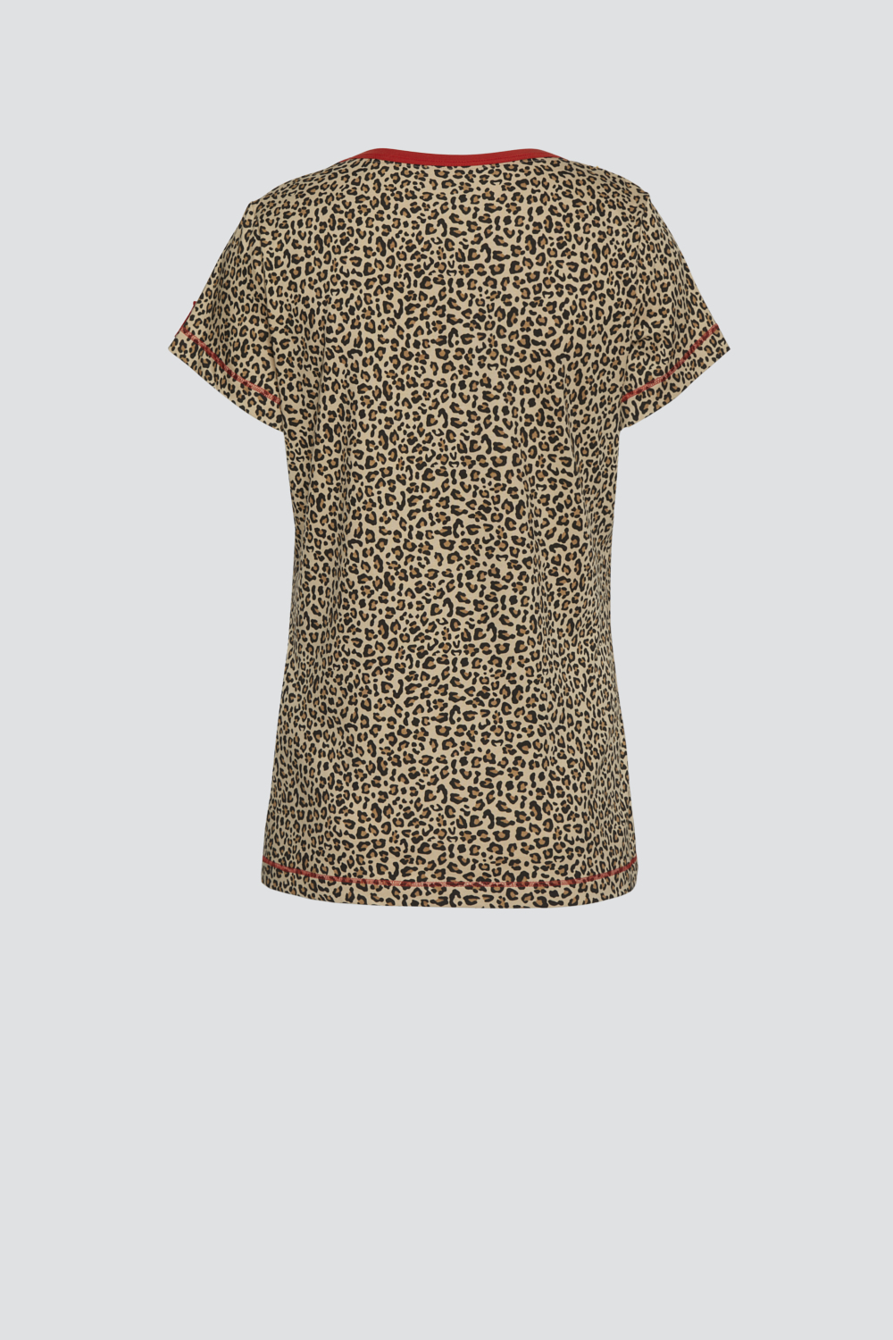 Produktbild Rückansicht Comazo Damen Shirt Halbarm mit Leo Print