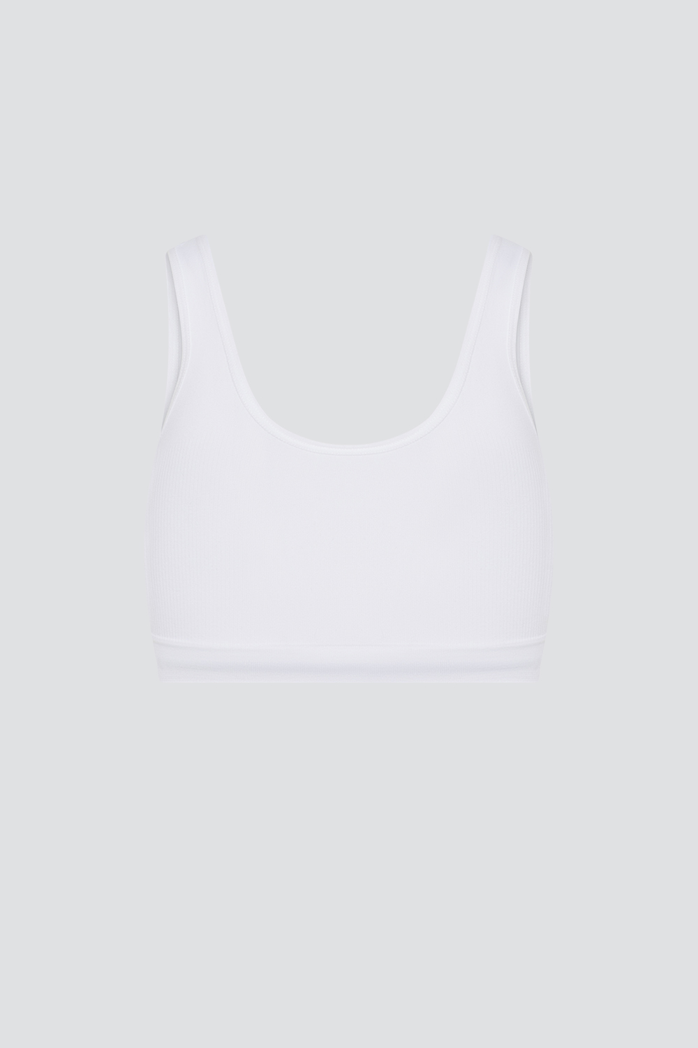 Produktbild Rückansicht Seamless Soft-BH/Sport BH von Comazo in der Farbe Weiß