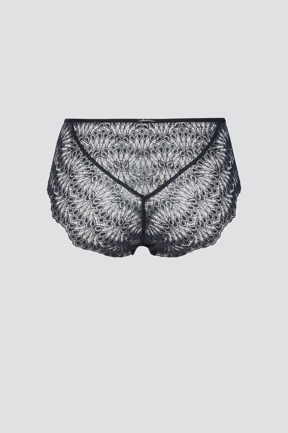 Produktbild Rückansicht Comazo Maxislip mit Spitze Farbe Marine