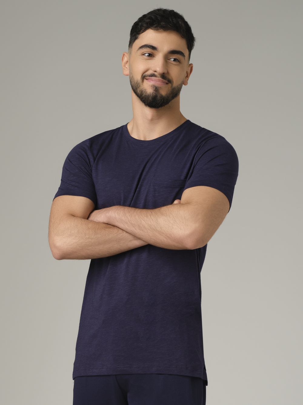 Shirt Rundhals aus Flammgarn