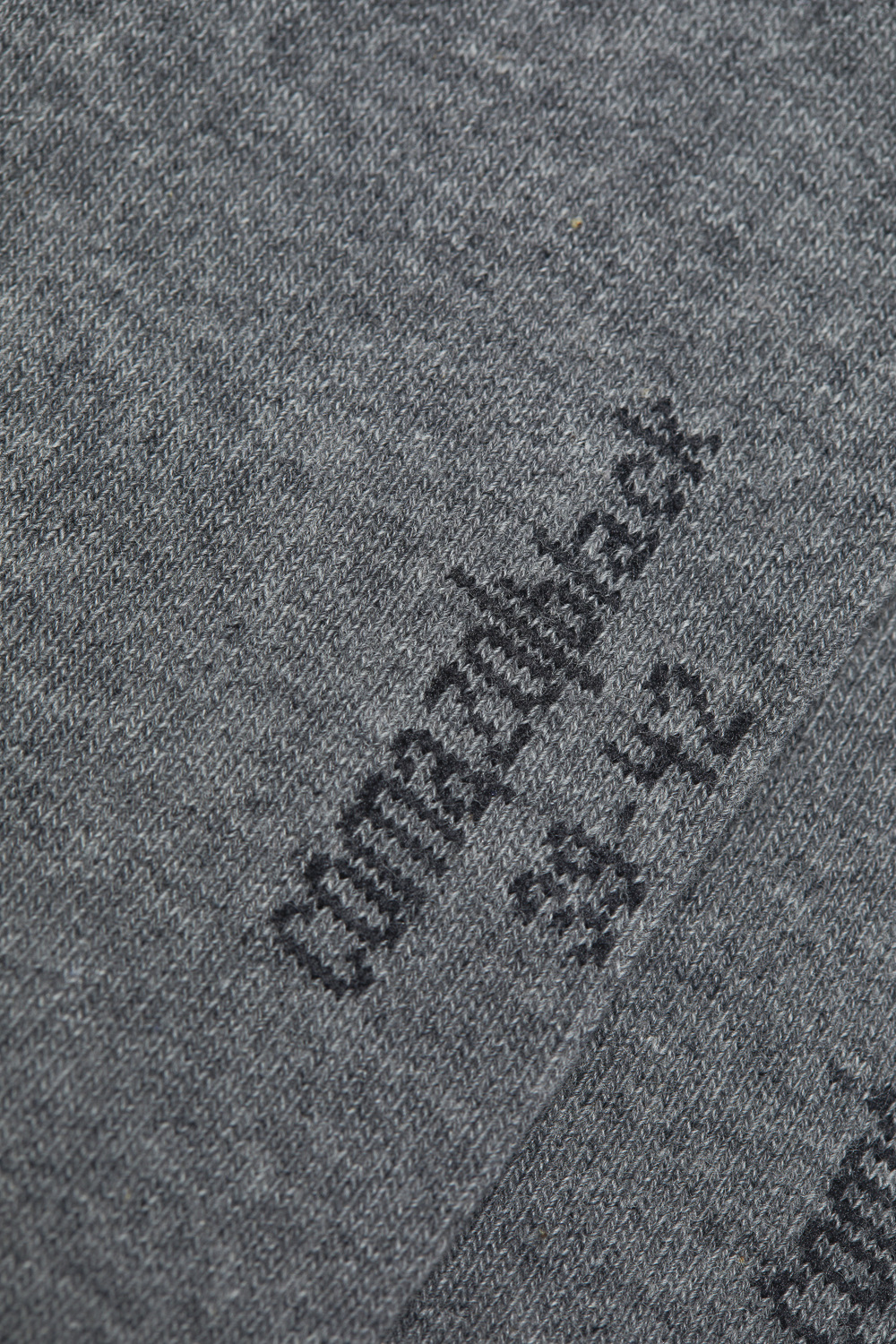 Detailbild Label und Größe-Druck Sneaker Socken von Comazo in der Farbe Grau-Melange mit Komfortbund