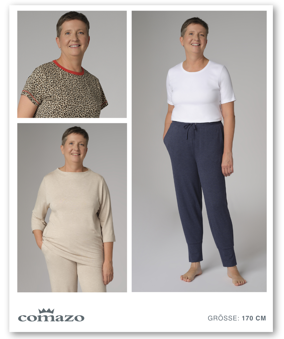 Comazo Mitarbeiterin Mechthild als Fotomodel