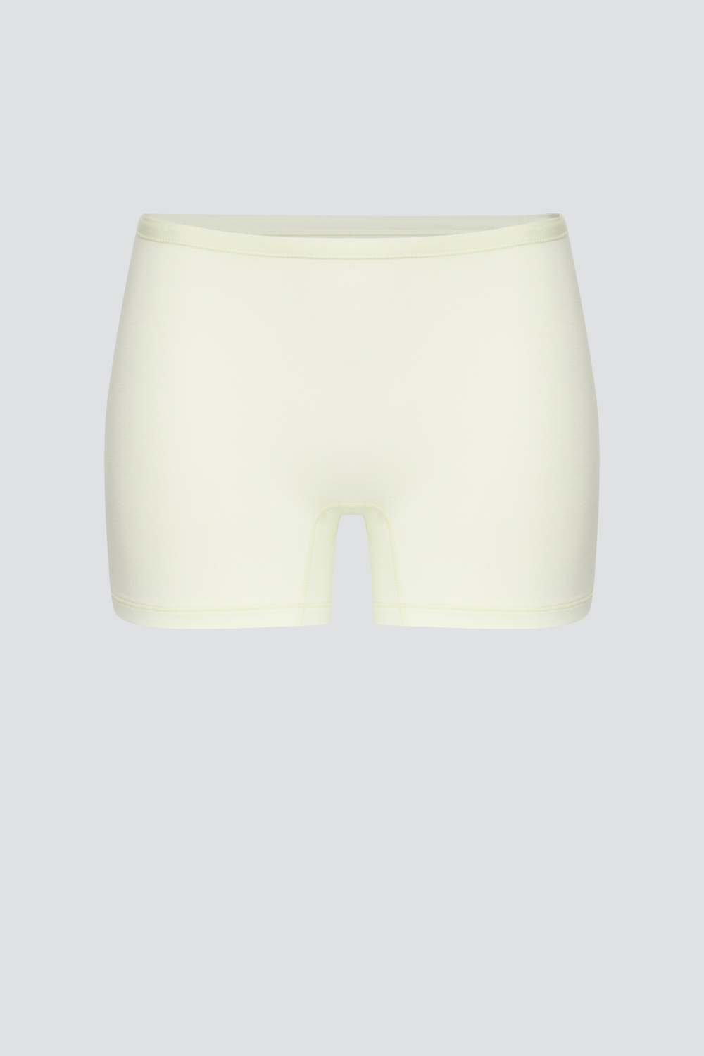 Produktbild Vorderansicht Comazo Damen Panty mit kurzem Bein Farbe Lime Cream aus MicroModal®