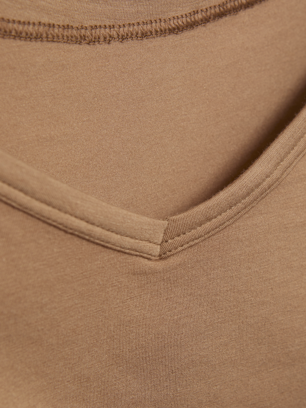 Detailbild Comazo Damen Unterhemd aus Pima-Baumwolle und Micromodal Farbe Biscotti