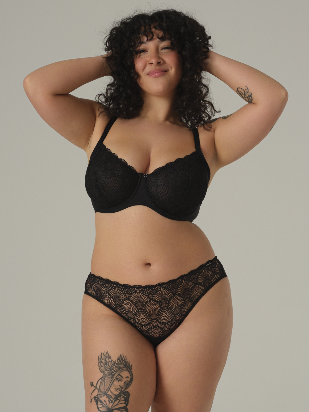Brasil-Slip mit Spitze