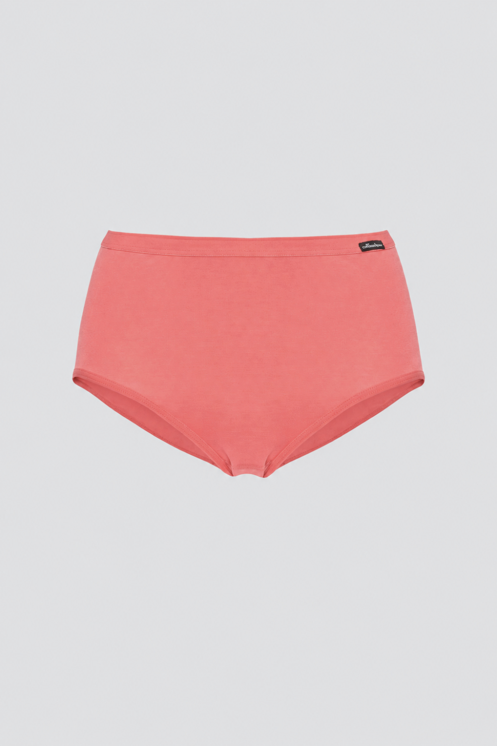 Produktbild Vorderansicht Midi-Slip mit Supimabaumwolle Farbe Koralle