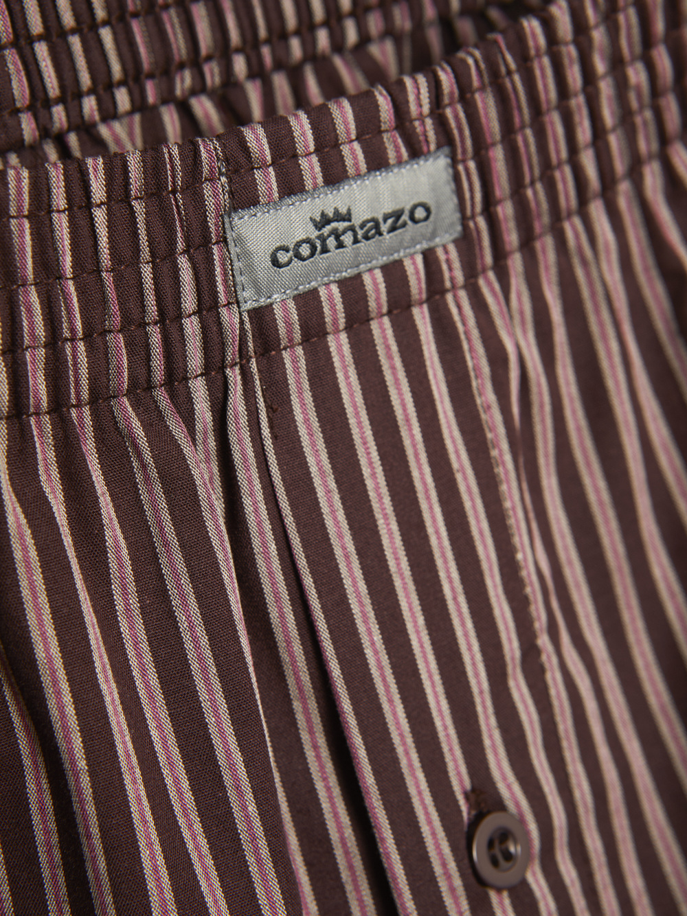 Detailbild Comazo Herren Boxershorts in Rot gestreift