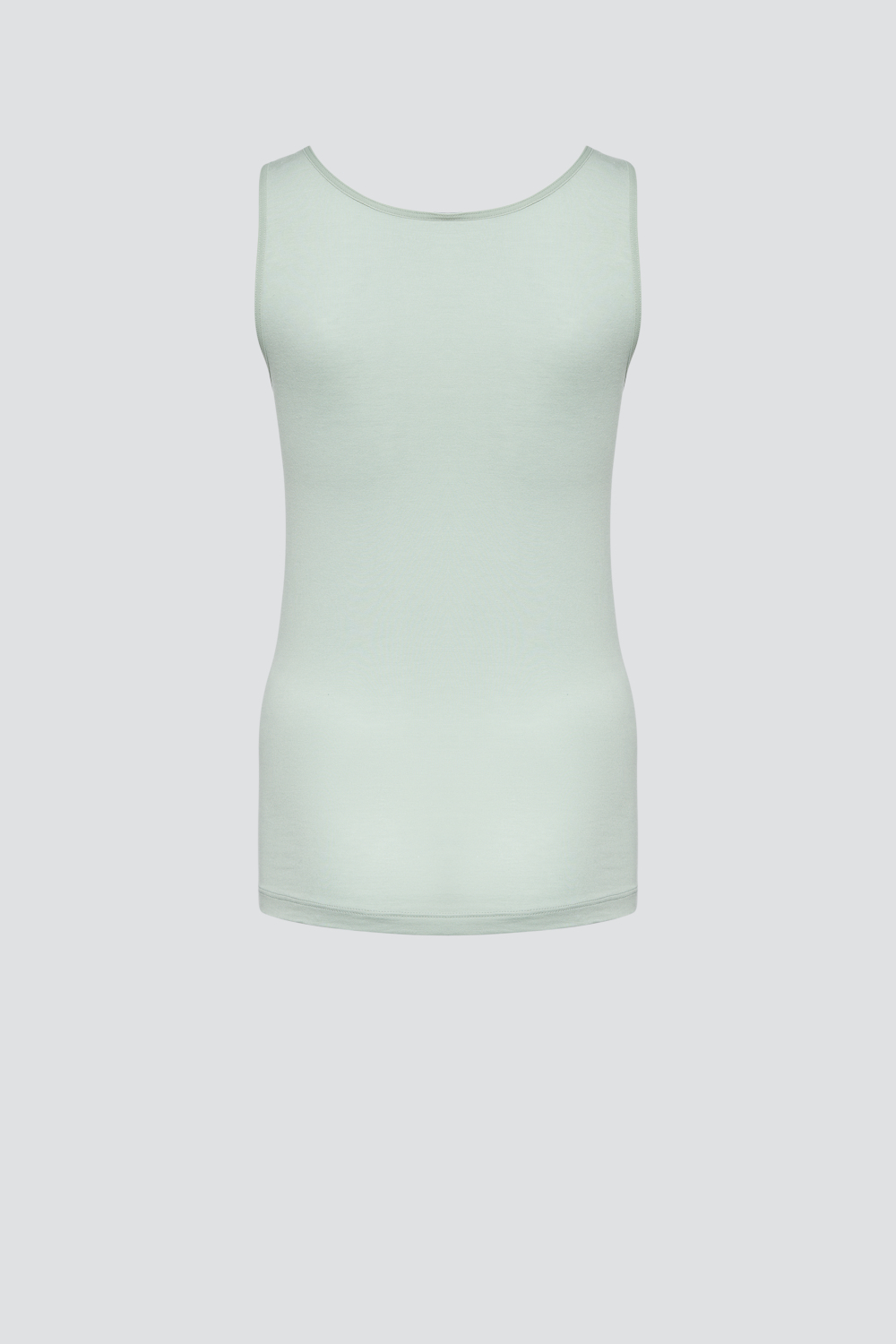 Produktbild Rückansicht  Unterhemd Achselträger mit Supimabaumwolle von Comazo in der Farbe Salbei