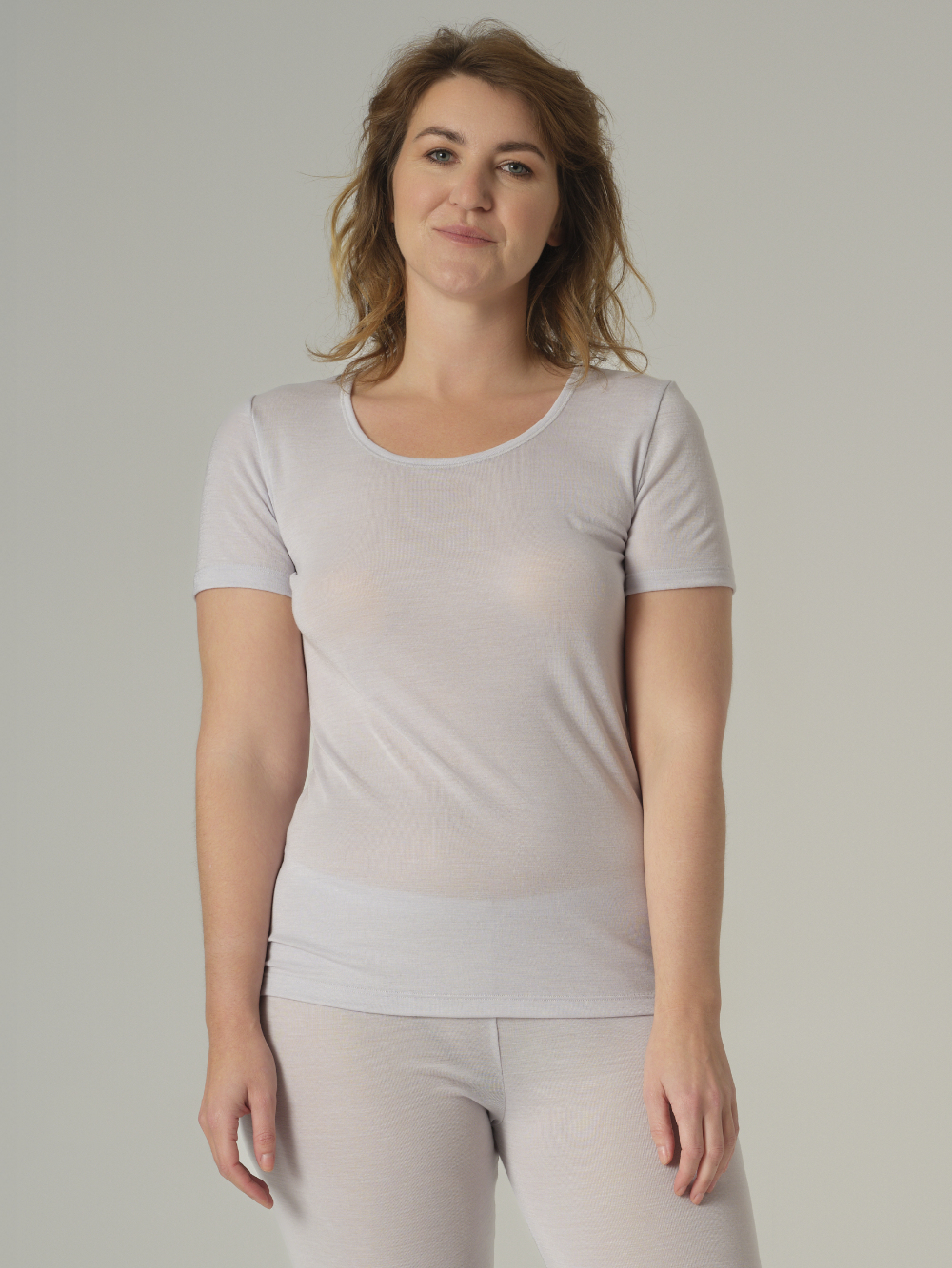 Merinowolle-Seide Kurzarmshirt